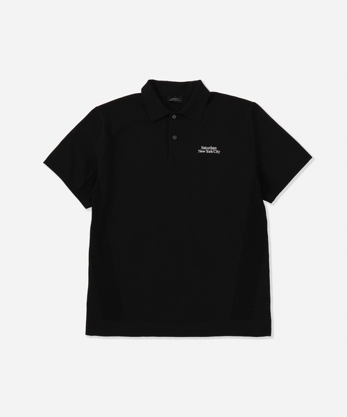 Saturdays Golf(サタデーズゴルフ)の「Knit SS Polo(ポロシャツ・メンズ・ネイビー/ブラック・L/S/M)」の2枚目の写真