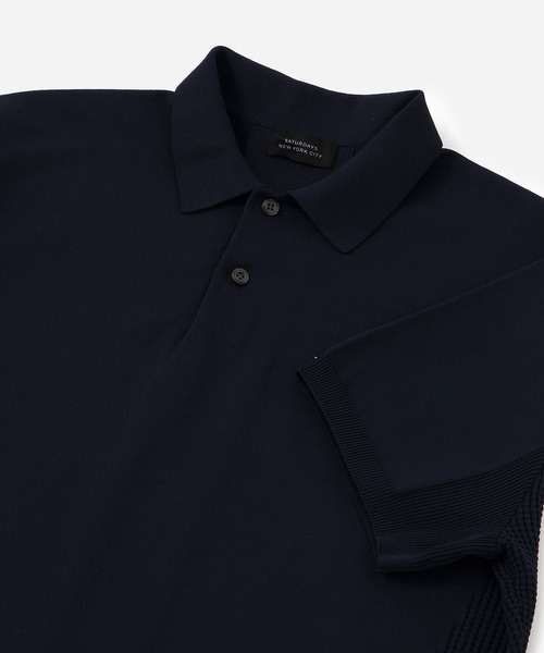 Saturdays Golf(サタデーズゴルフ)の「Knit SS Polo(ポロシャツ・メンズ・ネイビー/ブラック・L/S/M)」の12枚目の写真