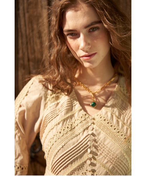 セール】Maisie Belted Lace Dress レジメスウィッチングドレス