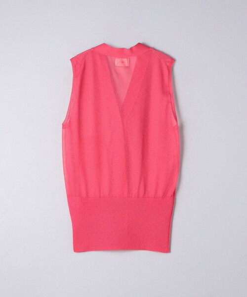 WRAPINKNOT（ラッピンノット）の「＜WRAPINKNOT＞シアー ベスト（ベスト・レディース・ピンク/ダークグレー・0）」の8枚目の写真