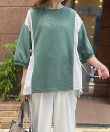 美品 ゴートゥーハリウッド Tシャツ 半袖 リボン 緑 レディース 美品 ゴートゥーハリウッド Tシャツ 半袖 リボン 緑 レディース