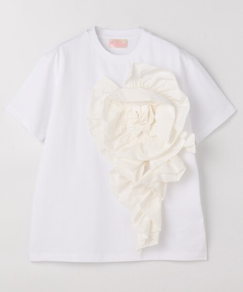 VIVIANO Sue archive ヴィヴィアーノ　フリルTシャツ VIVIANO/ヴィヴィアーノ】ラッフルスリーブTシャツ（Tシャツ
