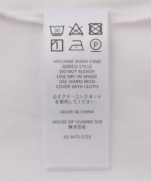 VIVIANO Sue archive ヴィヴィアーノ　フリルTシャツ VIVIANO tシャツ Tシャツ 「VIVIANO/ヴィヴィアーノ」Swell