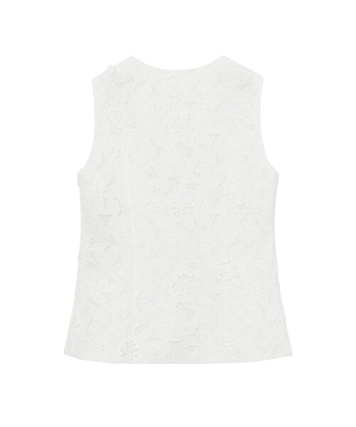 セール】3Dレース刺繍ジレ ブラウス（シャツ/ブラウス）｜ANAYI