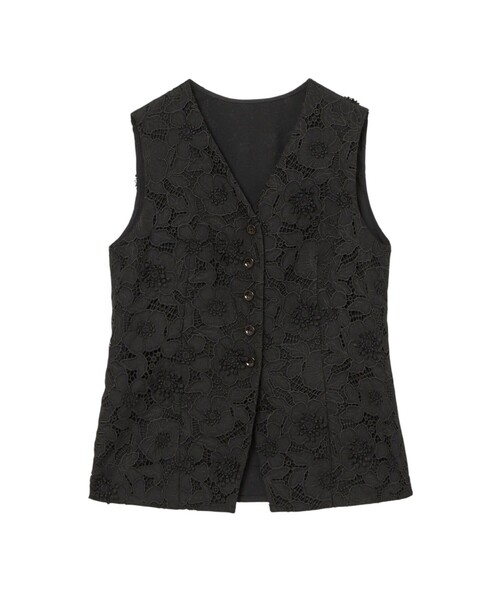 セール】3Dレース刺繍ジレ ブラウス（シャツ/ブラウス）｜ANAYI