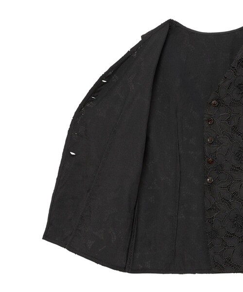 セール】3Dレース刺繍ジレ ブラウス（シャツ/ブラウス）｜ANAYI