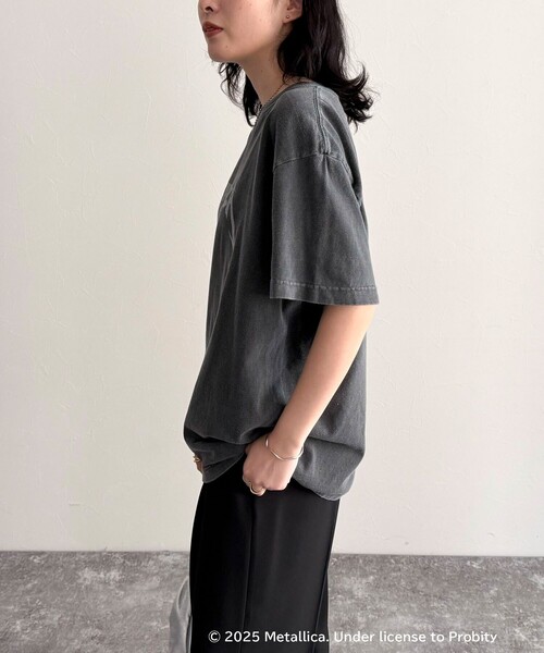 fredy emue(フレディエミュ)の「【GOOD ROCK SPEED/グッドロックスピード】BANDグリッタープリント半袖Tシャツ(Tシャツ/カットソー・レディース・チャコールグレー/ブラック系その他・38)」の10枚目の写真