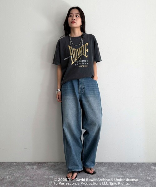 fredy emue(フレディエミュ)の「【GOOD ROCK SPEED/グッドロックスピード】BANDグリッタープリント半袖Tシャツ(Tシャツ/カットソー・レディース・チャコールグレー/ブラック系その他・38)」の14枚目の写真