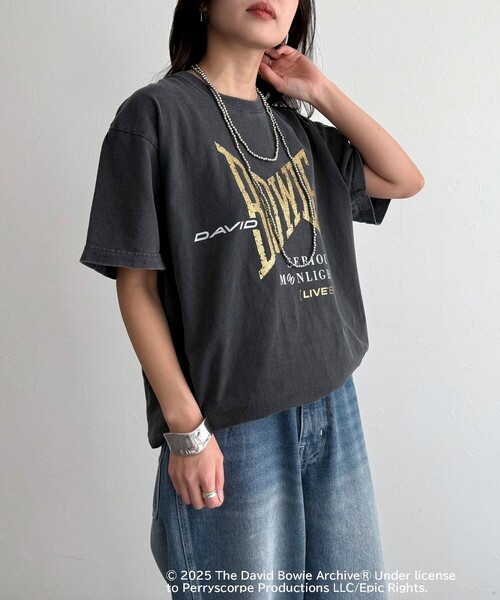 fredy emue(フレディエミュ)の「【GOOD ROCK SPEED/グッドロックスピード】BANDグリッタープリント半袖Tシャツ(Tシャツ/カットソー・レディース・チャコールグレー/ブラック系その他・38)」の21枚目の写真