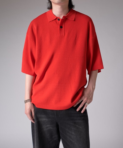 至高の逸品】 MARIO VALENTINO ニット ポロシャツ ニットポロ