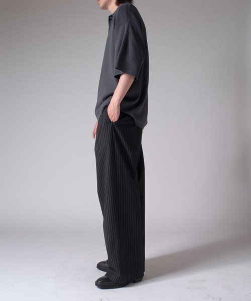 Lui's（ルイス）の「BIGニットポロ（ポロシャツ・メンズ・レッド/ブラック/チャコールグレー・FREE）」の15枚目の写真