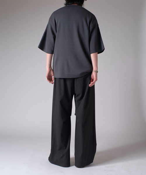 Lui's（ルイス）の「BIGニットポロ（ポロシャツ・メンズ・レッド/ブラック/チャコールグレー・FREE）」の16枚目の写真