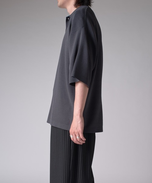 Lui's（ルイス）の「BIGニットポロ（ポロシャツ・メンズ・レッド/ブラック/チャコールグレー・FREE）」の11枚目の写真