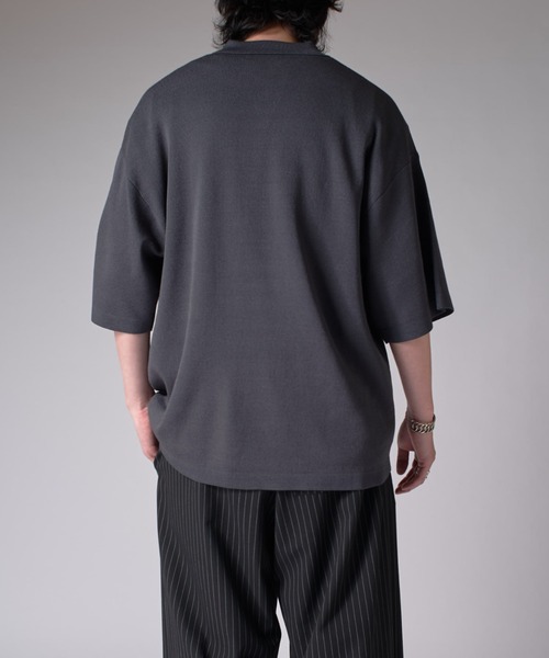 Lui's（ルイス）の「BIGニットポロ（ポロシャツ・メンズ・レッド/ブラック/チャコールグレー・FREE）」の12枚目の写真