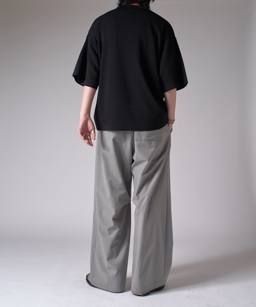 Lui's（ルイス）の「BIGニットポロ（ポロシャツ・メンズ・レッド/ブラック/チャコールグレー・FREE）」の9枚目の写真