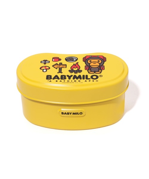 A BATHING APEランチセット(黄色) BABY MILO MESS TIN LUNCH BOX（お弁当箱）｜A BATHING APE（ア