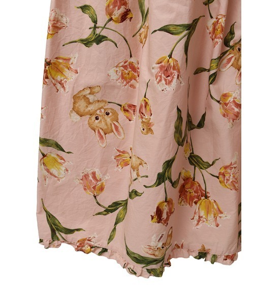 PINKHOUSE チューリップうさぎロングワンピース PINK HOUSE｜チューリップうさぎプリントワンピース | Rakuten