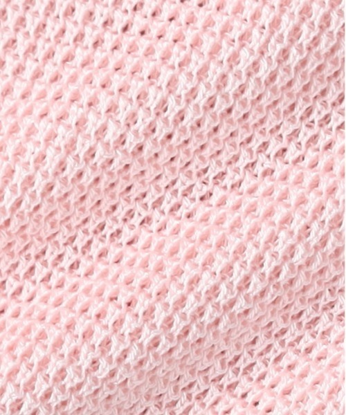 HONEYSUCKLE ROSE（ハニーサックルローズ）の「【HONEYSUCKLE ROSE】ワッフルニットカーデ（カーディガン/ボレロ・レディース・ブラック/イエロー/オフホワイト/ピンク・M/L）」の19枚目の写真