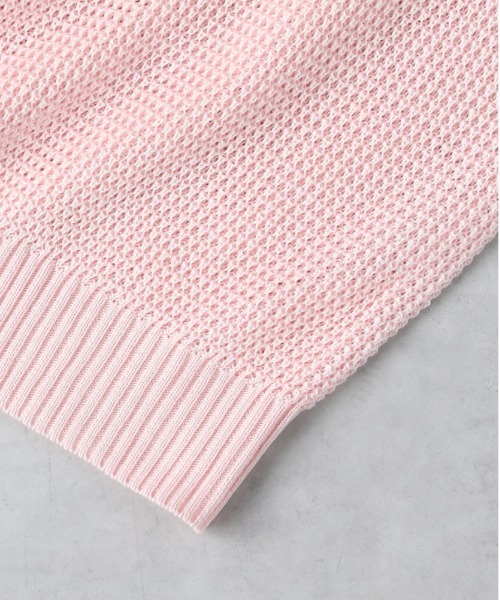 HONEYSUCKLE ROSE（ハニーサックルローズ）の「【HONEYSUCKLE ROSE】ワッフルニットカーデ（カーディガン/ボレロ・レディース・ブラック/イエロー/オフホワイト/ピンク・M/L）」の20枚目の写真