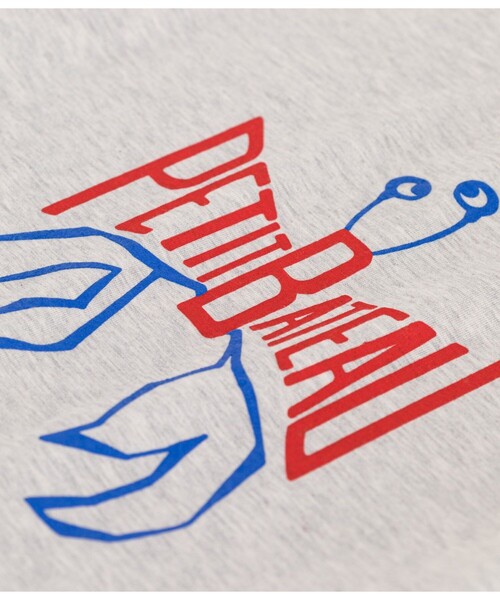 PETIT BATEAU(プチバトー)の「半袖Tシャツ(Tシャツ/カットソー・キッズ・オフホワイト/グレー・3YEAR/4YEAR/5YEAR)」の7枚目の写真