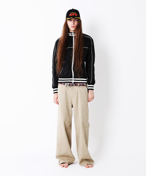 AFB(エーエフビー)の「AFB / エーエフビー REVERSIBLE SPORTS JACKET(ジャージ・メンズ・グリーン/ネイビー/ブラック・MEDIUM)」の4枚目の写真