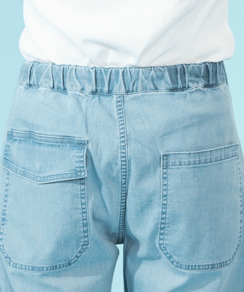 Wrangler（ラングラー）の「WRANGLER/ラングラー 清涼素材 ベイカーイージーパンツ【涼しいパンツ】【ベイカーワイドシルエット/イージーパンツ】（デニムパンツ・メンズ・インディゴブルー/ブルー/ブラック/ストライプ/ライトインディゴブルー・SMALL/MEDIUM/LARGE/X-LARGE/XX-LARGE）」の8枚目の写真