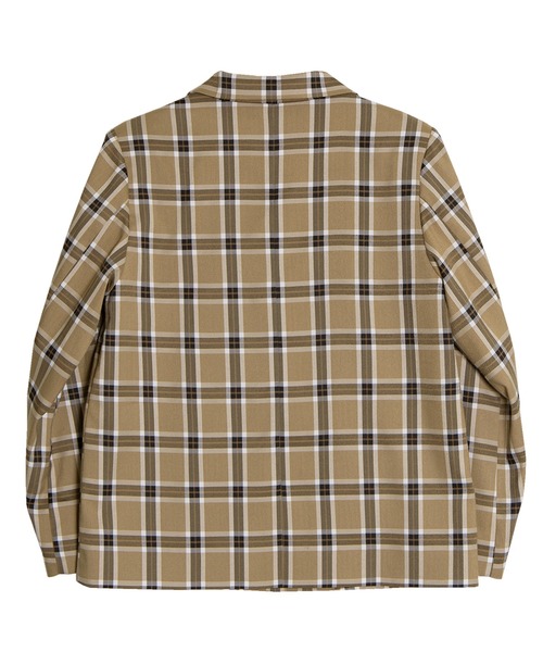 PUNYUS（プニュズ）の「チェックオーバーテーラードジャケット（テーラードジャケット・レディース・グレー/ベージュ・1/2/3/4）」の8枚目の写真