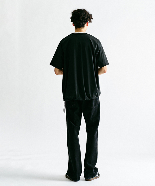 417 EDIFICE（フォーワンセブンエディフィス）の「"超冷感"UVCUT Freezetec Tシャツ（Tシャツ/カットソー・メンズ・チャコールグレー/ブラック/ベージュ/ブルー系その他・SMALL/MEDIUM/LARGE）」の5枚目の写真