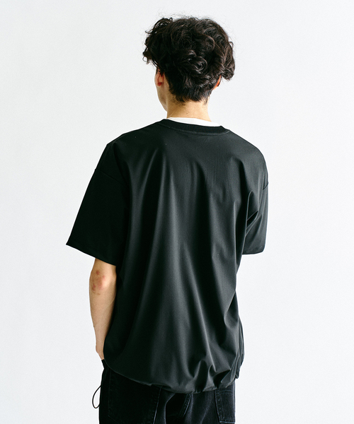 417 EDIFICE（フォーワンセブンエディフィス）の「"超冷感"UVCUT Freezetec Tシャツ（Tシャツ/カットソー・メンズ・チャコールグレー/ブラック/ベージュ/ブルー系その他・SMALL/MEDIUM/LARGE）」の12枚目の写真
