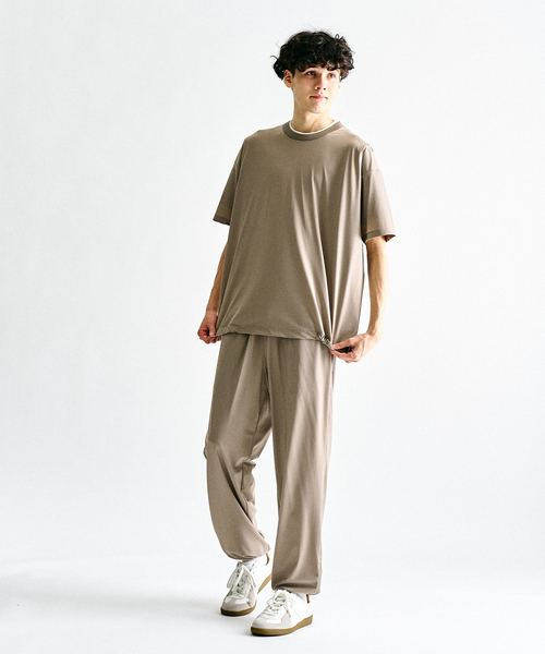 417 EDIFICE（フォーワンセブンエディフィス）の「"超冷感"UVCUT Freezetec Tシャツ（Tシャツ/カットソー・メンズ・チャコールグレー/ブラック/ベージュ/ブルー系その他・SMALL/MEDIUM/LARGE）」の19枚目の写真