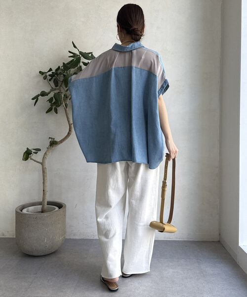 DouDou（ドゥドゥ）の「ロゴスウェットパンツ（その他パンツ・レディース・ネイビー/グレー/オフホワイト・FREE/TM）」の7枚目の写真