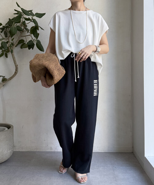 DouDou（ドゥドゥ）の「ロゴスウェットパンツ（その他パンツ・レディース・ネイビー/グレー/オフホワイト・FREE/TM）」の14枚目の写真