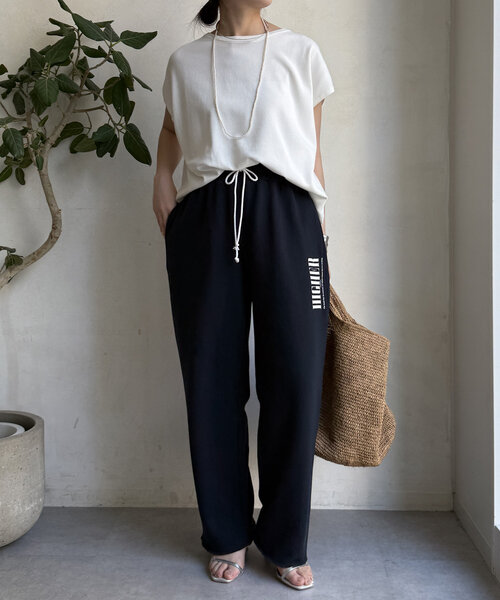 DouDou（ドゥドゥ）の「ロゴスウェットパンツ（その他パンツ・レディース・ネイビー/グレー/オフホワイト・FREE/TM）」の13枚目の写真