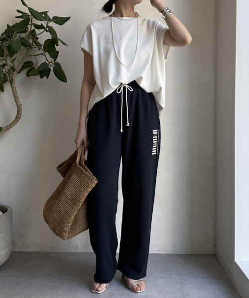 DouDou（ドゥドゥ）の「ロゴスウェットパンツ（その他パンツ・レディース・ネイビー/グレー/オフホワイト・FREE/TM）」の12枚目の写真