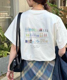 DISCOAT（ディスコート）の「【ユニセックス】グローサリーバックプリントTシャツ（Tシャツ/カットソー・メンズ）」