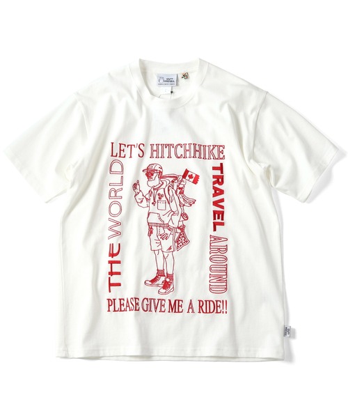 7.4oz HITCH HIKE刺繍Tee | ジムマスター（gym master）公式通販