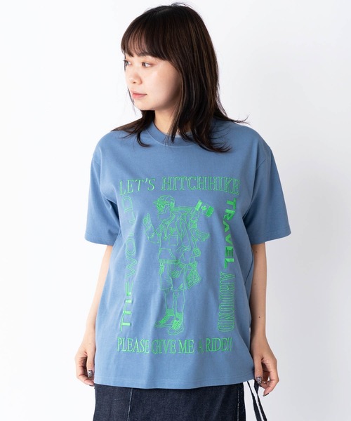 ちー 7.4oz HITCH HIKE刺繍Tee | ジムマスター（gym master）公式通販