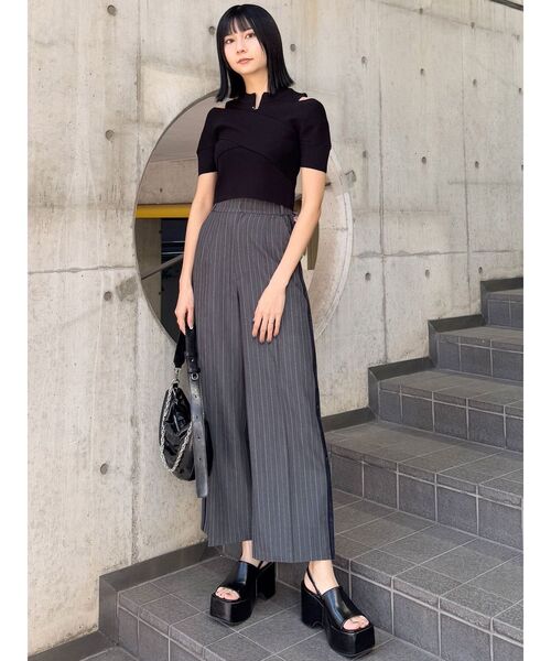 セール】ZIPカシュクールハーフニット（ニット/セーター）｜MURUA