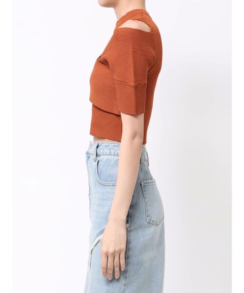 セール】ZIPカシュクールハーフニット（ニット/セーター）｜MURUA