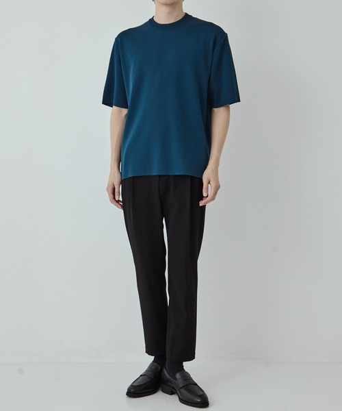 UNITED TOKYO（ユナイテッドトウキョウ）の「18G サーブルストレッチクルーネックTee　接触冷感｜伸縮性（Tシャツ/カットソー・メンズ・ブラック/ダークグレー/オフホワイト/ブラウン/オリーブ/グレイッシュベージュ/ライトグレー/ライトブルーグレー・2/1/3）」の18枚目の写真