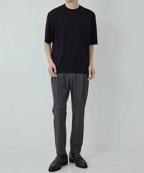 UNITED TOKYO（ユナイテッドトウキョウ）の「18G サーブルストレッチクルーネックTee　接触冷感｜伸縮性（Tシャツ/カットソー・メンズ・ブラック/ダークグレー/オフホワイト/ブラウン/オリーブ/グレイッシュベージュ/ライトグレー/ライトブルーグレー・2/1/3）」の15枚目の写真