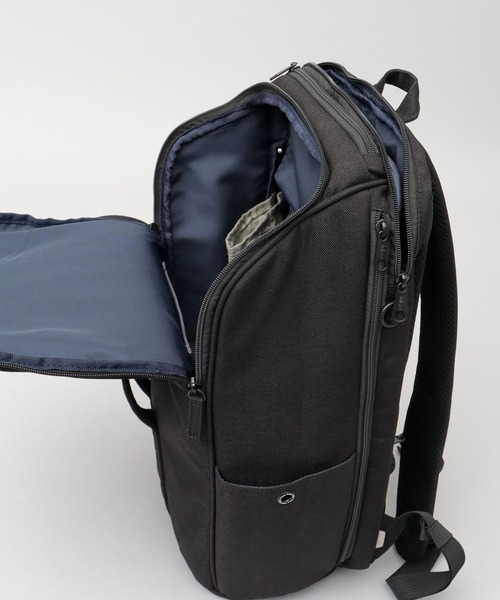 fulcro(フルクロ)の「fulcro フルクロ 撥水 10ポケット バックパック ダブル ビジネスリュック A4サイズ・15インチPC収納対応 ESSENSEシリーズ 16L(バックパック/リュック・メンズ・ブラック・FREE)」の11枚目の写真