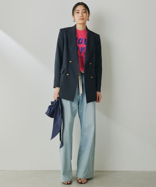 Whim Gazette（ウィムガゼット）の「ロゴTシャツ（Tシャツ/カットソー・レディース・ピンク/オフホワイト/チャコールグレー・FREE）」の11枚目の写真