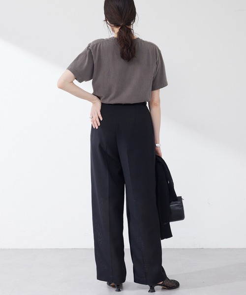 Whim Gazette（ウィムガゼット）の「ロゴTシャツ（Tシャツ/カットソー・レディース・ピンク/オフホワイト/チャコールグレー・FREE）」の17枚目の写真