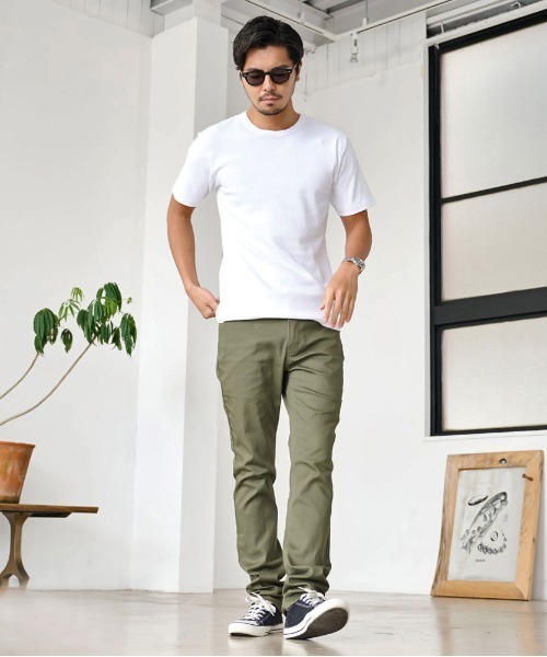 JEMORGAN(ジェーイーモーガン)の「『JEMORGAN LONG JOHNS/ジェーイーモーガンロングジョーンズ』250g/㎡テレコクルーネック半袖T【+】(Tシャツ/カットソー・メンズ・ブラック/杢グレー/ホワイト・XL/L/M)」の6枚目の写真