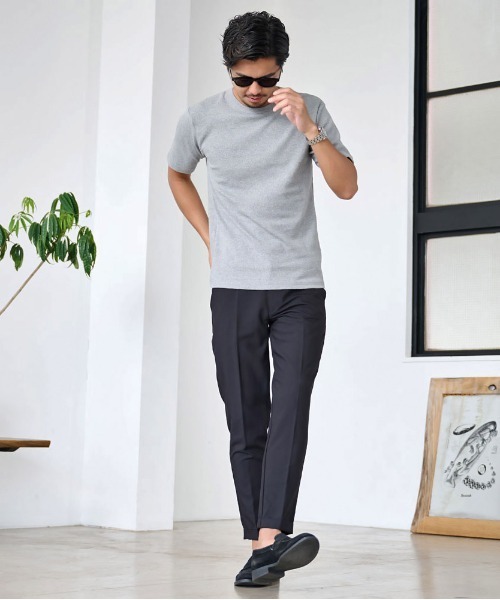JEMORGAN(ジェーイーモーガン)の「『JEMORGAN LONG JOHNS/ジェーイーモーガンロングジョーンズ』250g/㎡テレコクルーネック半袖T【+】(Tシャツ/カットソー・メンズ・ブラック/杢グレー/ホワイト・XL/L/M)」の11枚目の写真