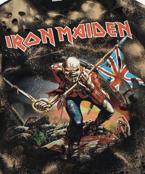 VINTAGE（ヴィンテージ）の「【ヴィンテージ古着】Pacific “IRONMAIDEN” バンド Tシャツ（Tシャツ/カットソー・メンズ・ブラック・LARGE）」の2枚目の写真