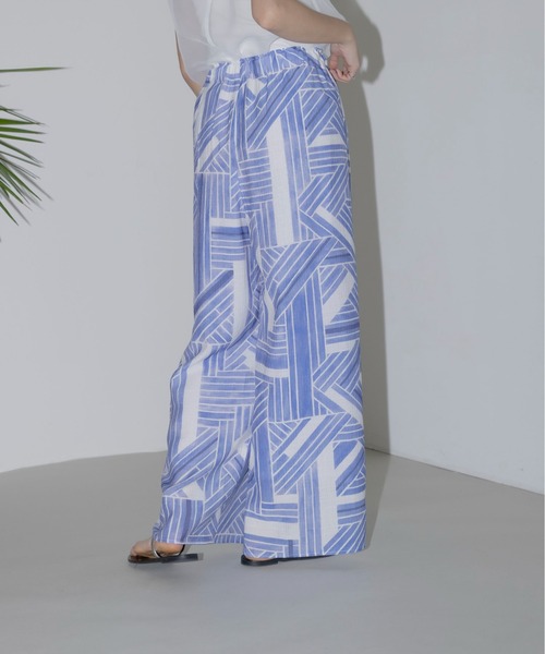 ジオメトリック ラインアクセント パンツ Eimee Law│Eimee Law