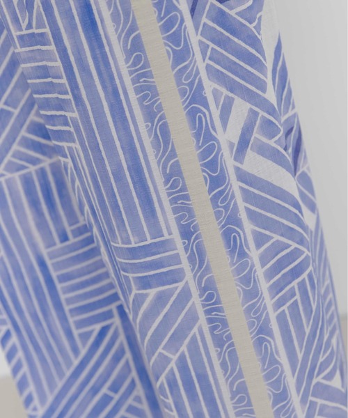 Eimee Law(エイミーロウ)の「ジオメトリック ラインアクセント パンツ(その他パンツ・レディース・ブルー/ライトベージュ/ダークインディゴブルー・FREE)」の6枚目の写真