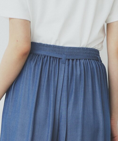 index(インデックス)の「シャンブレータックスカーチョ【接触冷感/洗濯機洗い可】(その他パンツ・レディース・ネイビー/ブルー系その他・40/36/38/42)」の20枚目の写真